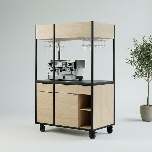 Standard Dimensions for Mobile Coffee Cart Espresso Bar